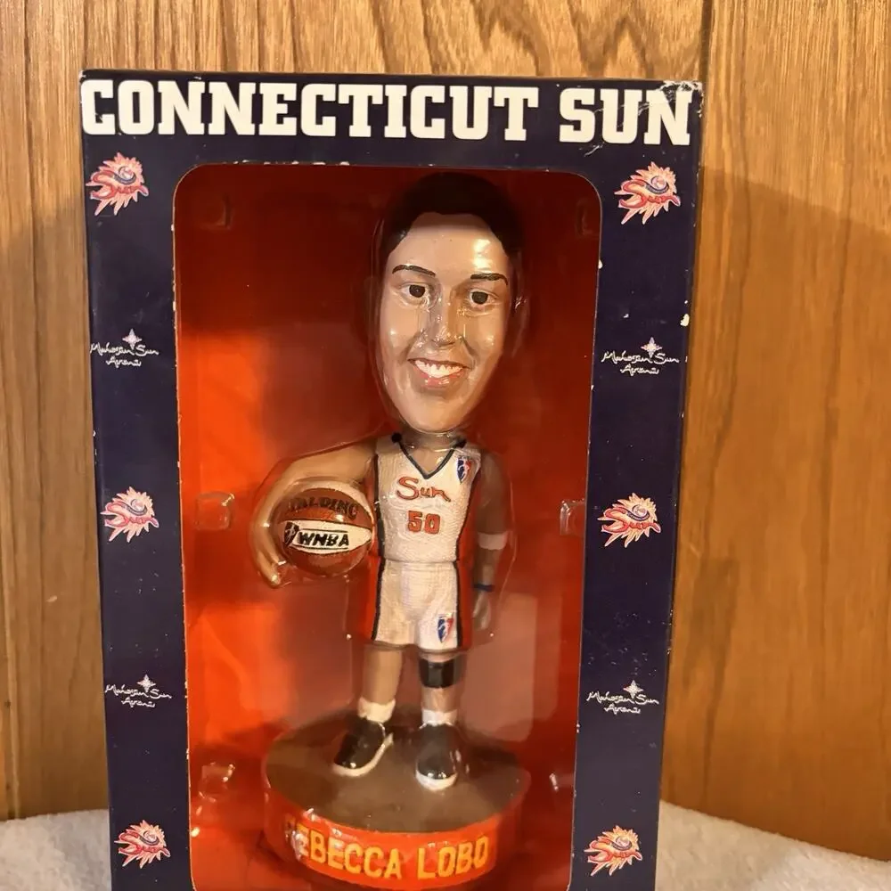 Rebecca Lobo #50 Connecticut Sun Bobblehead 2004 WNBA Bobble Dreams Arena Boxed